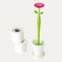 Vigar Flower Power Toilet Brush with Holder Set Toilet Brush with Daisy-shaped Handle, Flowerpot Base with Saucer Durable Bristles for Bathroom, W...