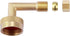 Litorange 2 Pack Lead-Free Brass W10685193 Dishwasher Swivel Gooseneck Elbow Hose Fitting, 3/4" GHT by 3/8" Inch Compression