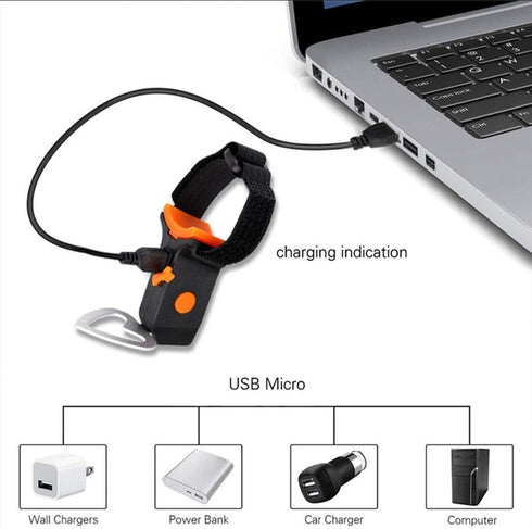 MASO Cycling Lights-USB Rechargable Bike tailligh with 5 Kinds of Light Mode,Bone Monochromatic,Fits on Any Road Bikes, Mountain Bikes, Helmets fo...