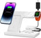 Wireless Charger, 3 in 1 Charging Station for Multi Devices, Charging Stand Dock for iPhone 8-16 Series, Apple Watch, AirPods Pro 3 2 with Adapter...