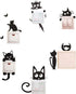 Removable Switch Sticker, 6 Pcs Cute Black Cats Cartoon Wall Sticker, Light Switch Decor Decals, Family DIY Decor Art Stickers Home Decor Wall Art...