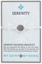 My Saint My Hero "Serenity Blessing Bracelet – Handwoven Prayer Bracelet for Peace, Protection & Divine Comfort – Features Hand-Cast Medal from It...