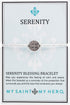 My Saint My Hero "Serenity Blessing Bracelet – Handwoven Prayer Bracelet for Peace, Protection & Divine Comfort – Features Hand-Cast Medal from It...