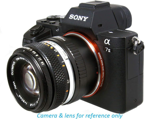 Fotasy Olympus OM Lens to E Mount Adapter, OM FE Adapter, OM Adapter to FE Mount, Compatible with Sony a7 a7R a7s II III IV a9 a7c Alpha 1 a6600 a...
