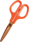 Plus Fit Cut Curve Titanium Scissors with Micro-Serrated Blade, Orange (34554)...