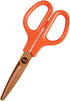 Plus Fit Cut Curve Titanium Scissors with Micro-Serrated Blade, Orange (34554)...