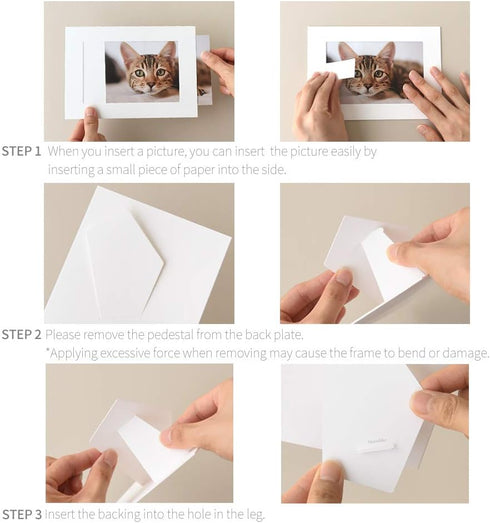 Monolike Standing Paper Photo Frame 4x6 Black 10p 4x6Inch size...