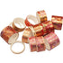 YUBBAEX Splendid Gold Washi Tape Set Embroidery Pattern Foil Decorative Tapes for Arts, DIY Crafts, Journal Supplies, Planners, Scrapbook, Gift Wr...