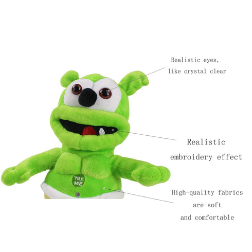 TUMPETY Gummy Bear Plush Green Singing Bear Toy Christmas Celebration Props Accompanying Toys Before Going to Bed (A5-JZ0167)...