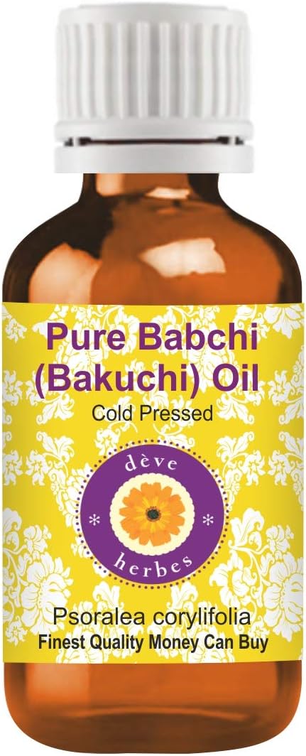 Deve Herbes Babchi (Bakuchi) Oil (Psoralea corylifolia) | Cold Pressed | Pure | Natural | Undiluted | For Diluting Essential oils | For Skin & Mas...