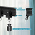 KOLAKO Curtain Track Accessories for Flexible Bendable Curved Curtain Track Ceiling Wall Mount Black Sliding Drop Curtain Track Hardware Set – Cur...