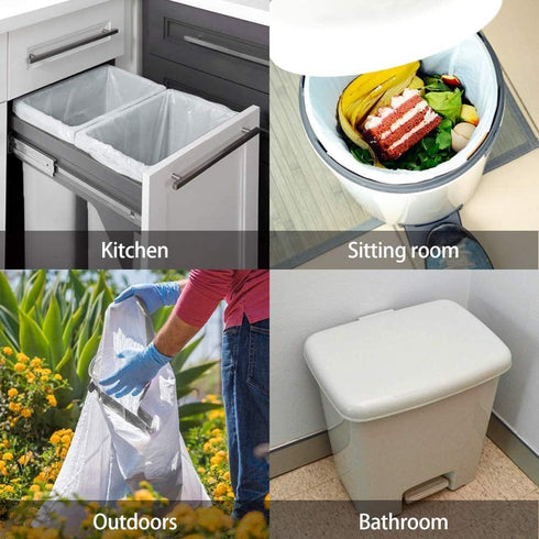 1.3 Gallon 80 Counts Strong Drawstring Trash Bags Garbage Bags by RayPard, Small Plastic Bags, Trash Can Liners for Home Office Kitchen Bathroom B...