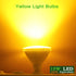 GREENIC Yellow LED Light Bulb, 2 Pack Par38 15W (100W Equivalent) 1300lm, E26 Medium Base Flood Light Bulb for Outdoor, Indoor, Porch, Patio, Yard...