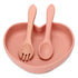 Suction Plate, Socub Silicone Plate for Baby and Toddler, Unbreakable Non-Slip Kids Plates with Spoon and Fork, BPA Free, Dishwasher and Microwave...