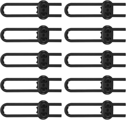 10-Pack Safety Cabinet Locks for babies, Child safety cabinet locks, baby Proof Cabinet latches, Adjustable U-Shaped Sliding Child locks for Close...
