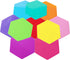 10 Pieces Hexagon Shaped Colorful Stickers Dry Erase Board Marker Removable Vinyl Dot Teachers Classroom Table Wall Decal...