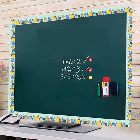36FT Back to School Bulletin Board Border StraightTrim Die-Cut Bulletin Board Strips for Photo Wall Bulletin Board Decorations,Desks,Black Board,H...