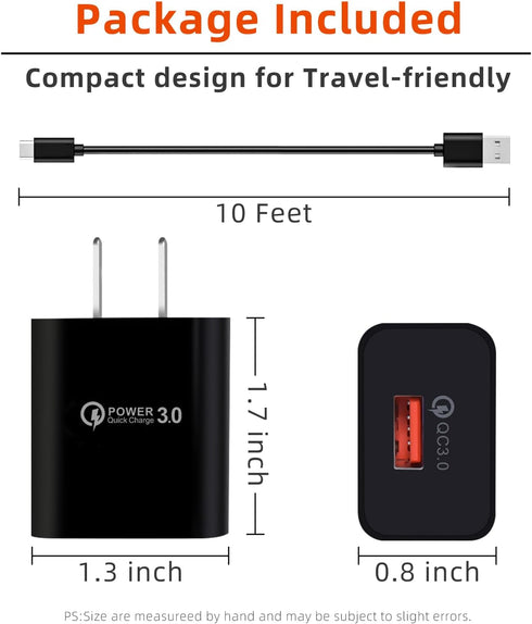 10ft Fast Charger for 2021& Newer Amazon Kindle Fire HD Tablets,New Fire HD 8 10 Kid Pro, Paperwhite 10th 11th 12th 2022 2023 Release, USB C Charg...