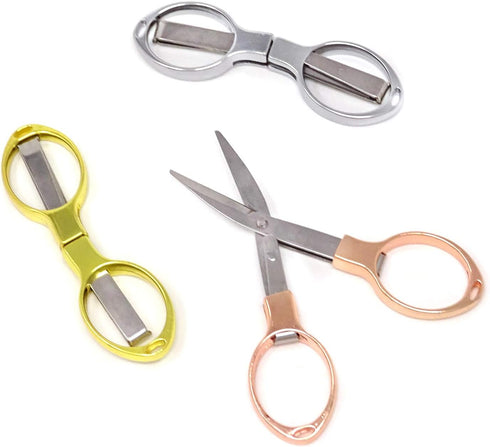 Honbay 3PCS Stainless Steel Foldable Pocket Safety Scissors for Travel Home Office...