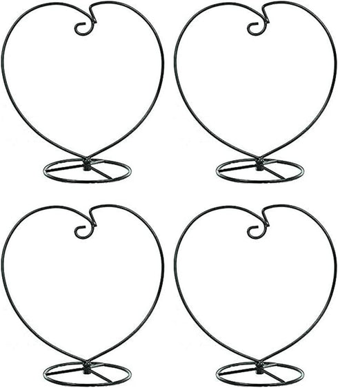 Ornament Display Stand Holder Home Wedding Decoration Rack Hanging Glass Globe Pot Stand Iron Pothook Stand Terrarium Witch Ball (4pcs)...