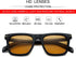 JOVAKIT Fashion Square Sunglasses for Men Women Trendy Flat Lens Sun Glasses Outdoor Sports Driving Sunnies UV400 Protection (Black/Orange)...