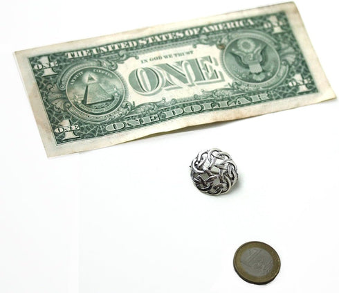 925 Sterling Silver Norse Filigree Brooches, Cloak, Shawl, Scarf Pin, Celtic Irish Vintage Jewelry...