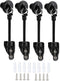 Bungee Kit and End Cap,Compatible with Coolaroo Outdoor Roller Sun Shade Replacement Parts,Shade Tie Downs(2set,Black)...