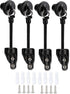Bungee Kit and End Cap,Compatible with Coolaroo Outdoor Roller Sun Shade Replacement Parts,Shade Tie Downs(2set,Black)...