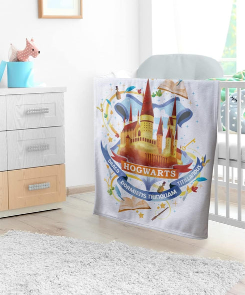 Harry Potter Lightweight Baby Blanket, 30"X40", Whimsical Hogwarts Unisex for Infants Girls & Boys...