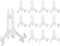 Super Z Outlet Plastic Easels 12 Pack Clear Easel Stands Easel Display Stand for Photo, Place Card, Collectibles, Light Items - Perfect for Weddin...