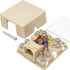 RJ31X Phone Jack Telephone Terminal Block with Shorting Bar Surface Mount 8 Screw Terminals to RJ31X 8P8C Female...