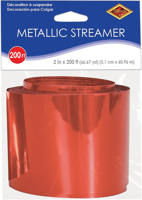 Beistle Red Gleam 'N Streamer Metallized Streamer...