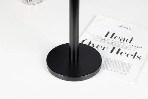 Paper Towel Holder, NSCMQSL Black Kitchen Towel Holder, Steady Countertop Paper Towel Holder with Weighted Base for Kitchen Roll Holder (Black)...
