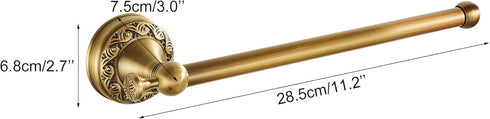 Hand Towel Bar for Bathroom Antique Bronze Brass, Rustproof Wall Mounted Towel Rack Hanger Bathroom Hardware Accessories Towel Holder,Pattern Carv...