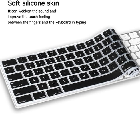 Silicone Keyboard Cover for Apple Magic Keyboard with Numeric Keypad MQ052LL/A (A1843) US Layout Ultra Thin Protector Skin (for Magic Keyboard (MQ...