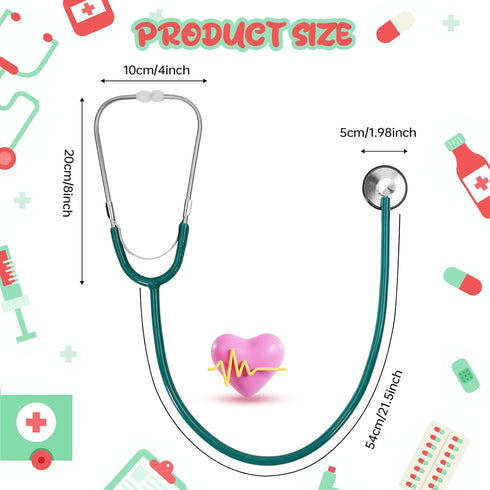 Kids Stethoscope, Real Working Nursing Stethoscope for Kids, Doctor Game Toy for Girls Boys Doctor Nurse Cosplay Costume Accessories...
