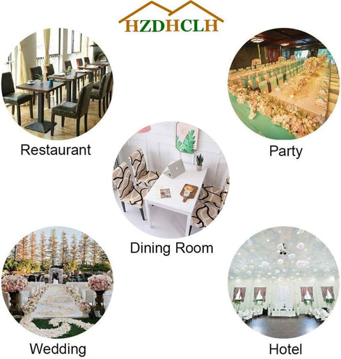HZDHCLH Chair Covers for Dining Room Set of 4,Stretch Spandex Parsons Chair Slipcovers,Washable Anti-dust Chair Seat Covers for Kitchen,Wedding,Pa...