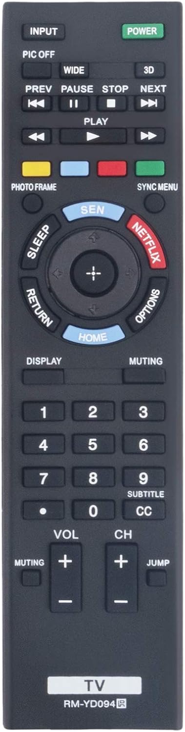 New RM-YD094 Remote Control for Sony LCD TV KDL-70R520A KDL-60R510A KDL-50R550A KDL-60R551A KDL-70R551A KDL-60R520A KDL-70R550A KDL-60R550A...