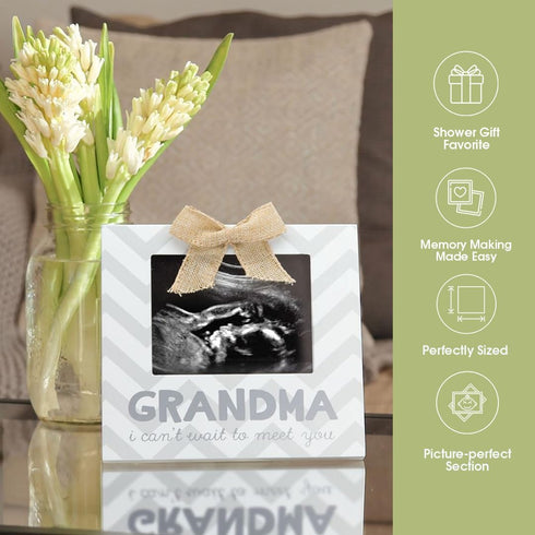 Pearhead Grandma Pregnancy Announcement Sonogram Picture Frame, Ultrasound Photo Frame for New Grandparents, Ideal Pregnancy Reveal Keepsake for G...