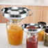2 PCS Canning Funnel for Wide and Regular Jars, Wide Mouth Funnel Stainless Steel Funnels for Kitchen Use, Metal Funnels Set for Transferring Liqu...