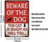 Beware Of Dog Sign Beware Of The Dog The Cat Is Shady Too Tin Sign Funny Dog Warning Metal Signs Dog Signs For Yard Fence Guard Dog Sign Outdoor D...
