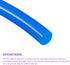DMiotech 5mmx8mm Pneumatic Tubing, 8 Meters/26.2ft Air Compressor PU Line Hose Tube for Water Fluid Transfer, Blue...