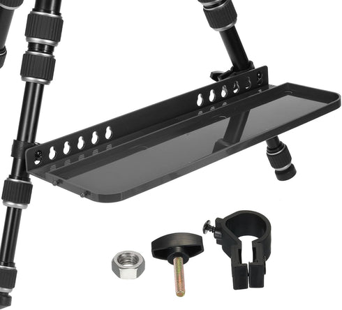 PATIKIL 34x12cm Easel Tray Replacement, Detachable Easel Tray Attachment Easel Tray Shelf Plastic for Artists Painting Brushes, Black...