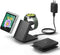 Wireless Charger for Samsung Galaxy Z Flip, 2 in 1 Foldable Travel Fast Wireless Charging Stand for Galaxy Z Flip 6/5/4/3, Galaxy S24 Ultra/S23/S2...