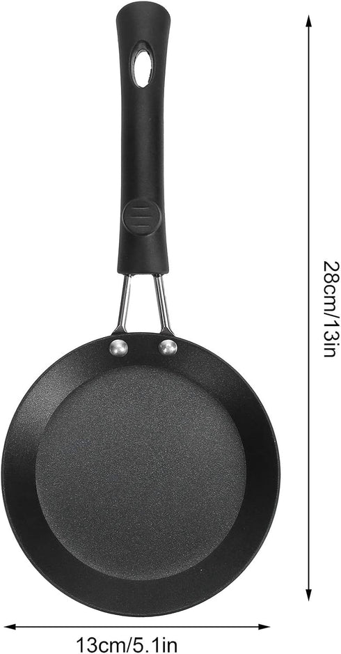 5 Inch Small Frying Pan, One Egg Frying Pan, Mini Nonstick Durable Frying Pan Skillet, Refined Iron Omelet Pan for Kitchen, Outdoor Cooking, Grill...