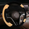 Steering Wheel Cover Deluxe Steering Wheel Protector for Cars MPV SUV Van Pickup Truck 14.5-15 inch (Yellow)...