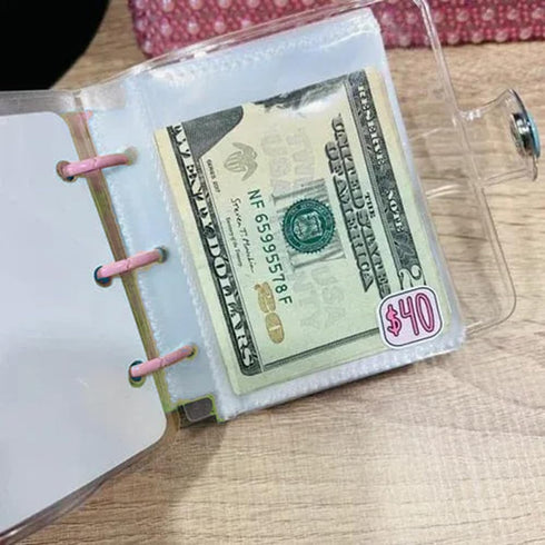 Savings Binder $1000 Savings Challenge Reusable Budget Book with Cash Envelopes Frosted Cover Money Organizer for Cash Savings Challenges Notebook...
