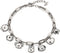 Charm Bracelet Women's Stainless Steel Bracelets Pendant Link Jewelry...