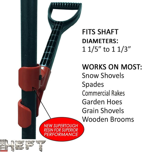 Plus Secondary Back Saver Handle for Snow Shovels and Garden Tools as Seen on Dragon's Den (Canada Shark Tank) (1 ct., Standard)...