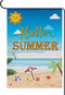Hello Summer Garden Flag Hello Sunshine Beach Decorations Garden House Flag Holiday Party Burlap Outdoor Decor 12.5x18 Inch...